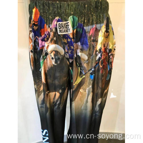 Pajama Bottom Men's Casual Positioning Printed Pants Trousers Supplier